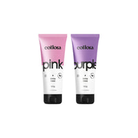 KIT PET DUO MÁSCARAS PIGMENTADORAS ROSA E ROXA COLLORA (2 ITENS)