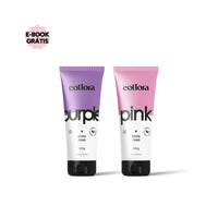 KIT PET DUO MÁSCARAS PIGMENTADORAS ROSA E ROXA COLLORA (2 ITENS)